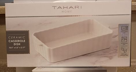 Tahari Home Ceramic Casserole Dish