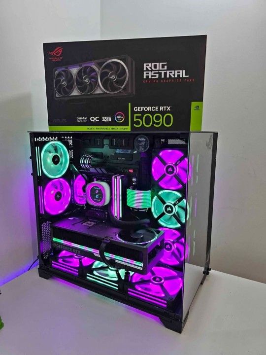 RTX 5090 ROG Astral, Intel 9 Ultra 285k, Asus Hero Z890, 32GB DDR5, 4TB T705 M2, Corsair LCD Gaming PC