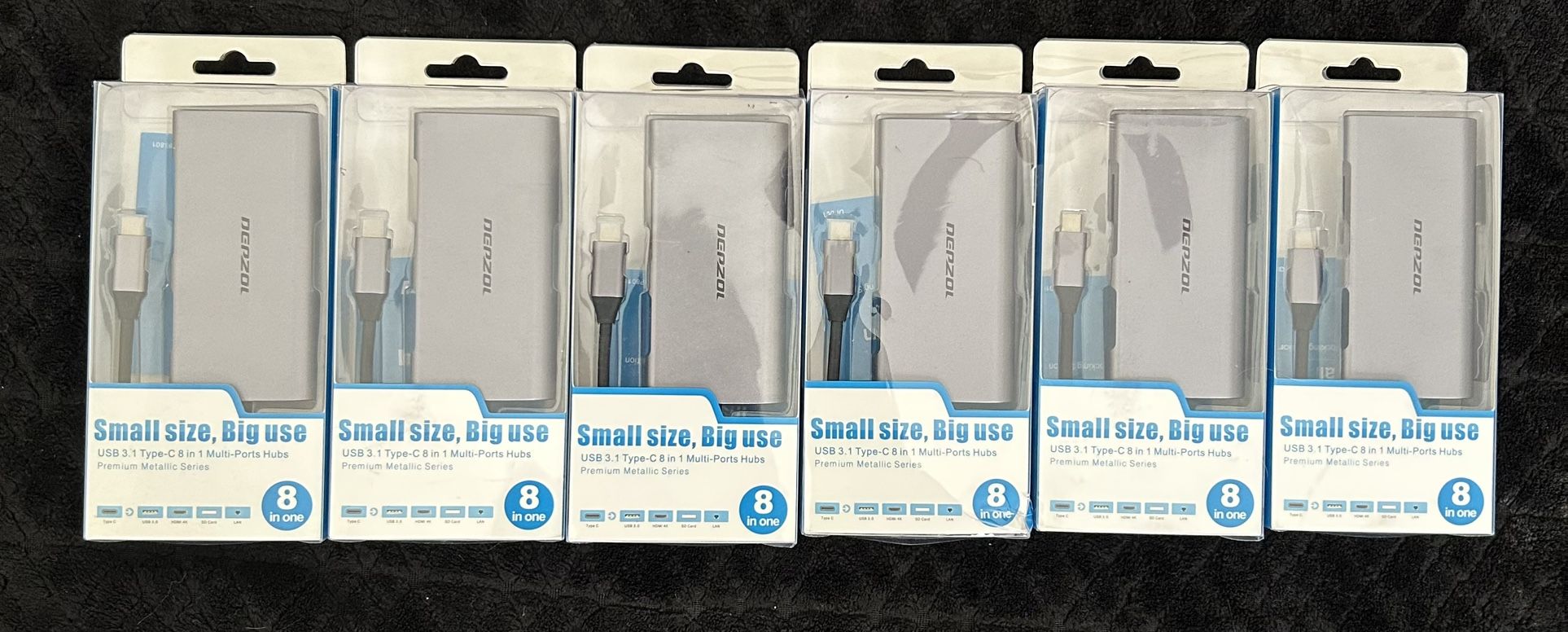 DEPZOL USB C Hub Type C Adapter 8-in-1 Bundle Deal