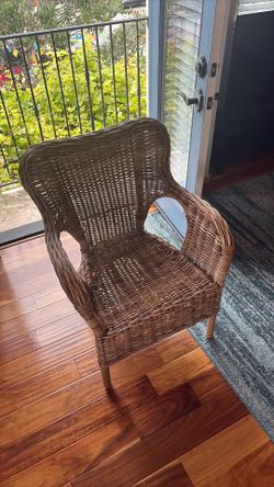 Wicker armchair
