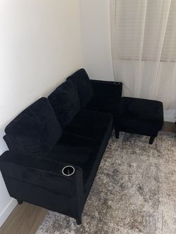 T-shaped couch like new