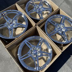 Corvette C8 Factory Wheels 19” 20” New Chevy Corvette Rims Staggered Chrome