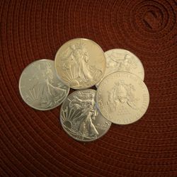 Back Date Silver Eagle 1 OZ Silver Coins 