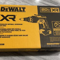 Brand New DEWALT 20v XR Brushless Screwgun Tool Only 