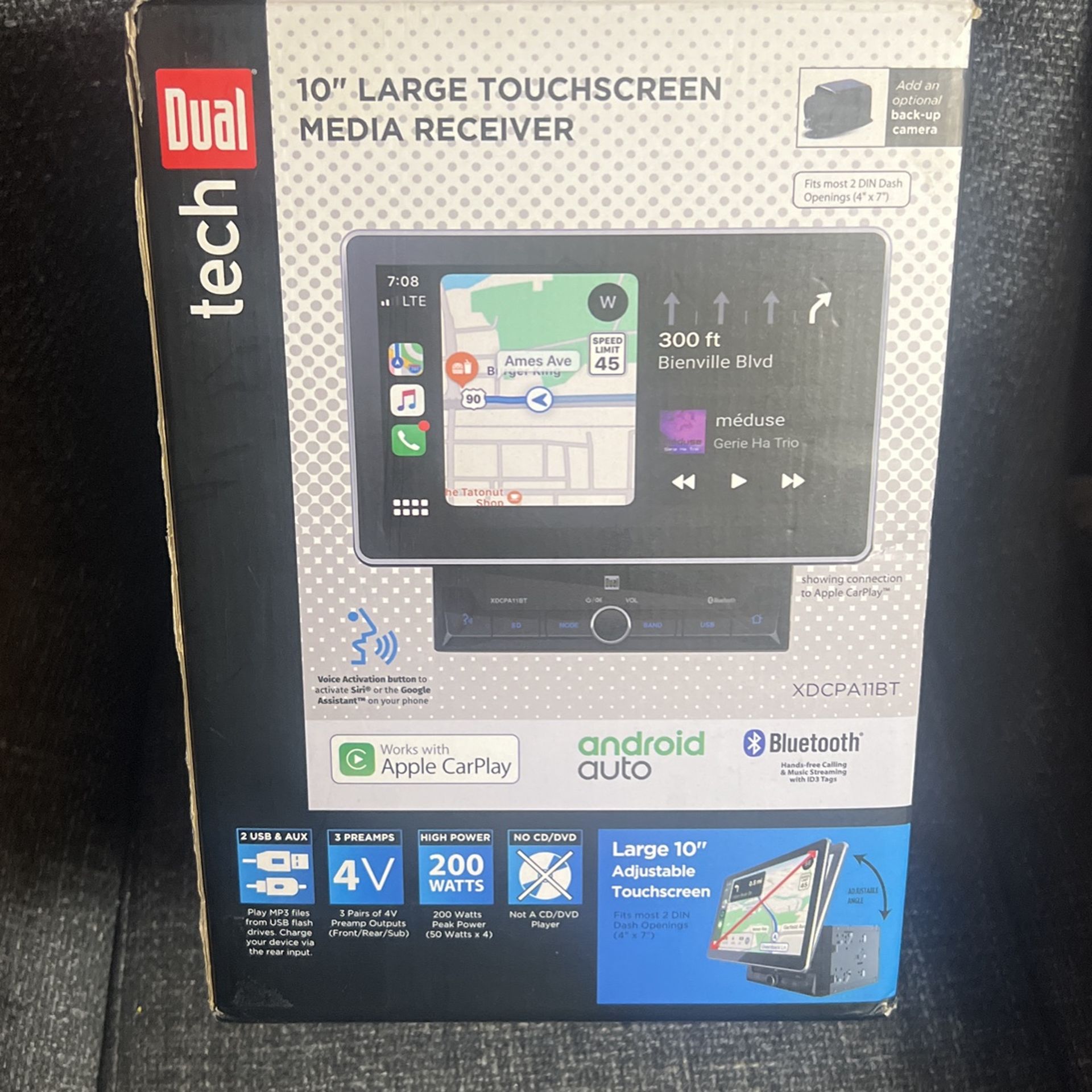 Dual Electronics XDCPA11BT 10.1" Double Din Car Stereo Receiver