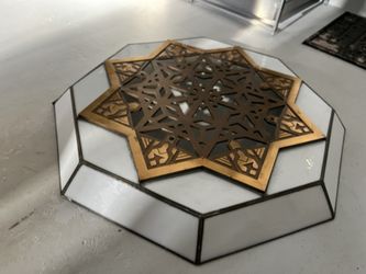 Chandelier Bronze Flush Mount Vintage Art Deco