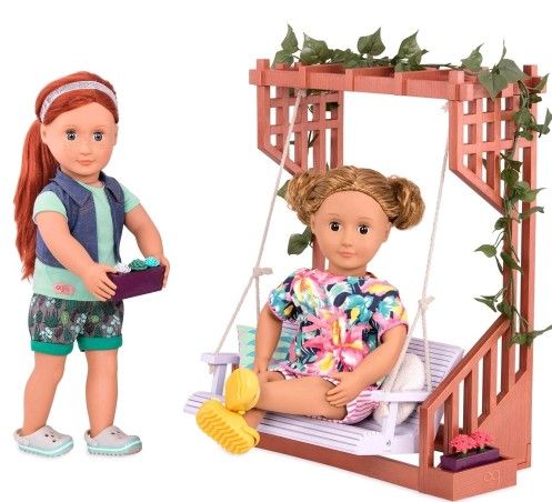 OUR GENERATION PERGOLA SWING FOR 18" DOLL