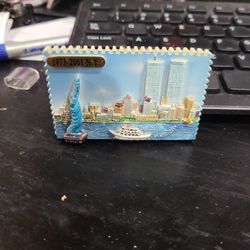 911 Twin Towers Magnet 2x3 In