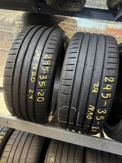 20” tires michelin 245/35/20 with free installation $250