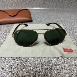 RAY BAN SUNGLASSES RB3675 NEW  FLYER PILOT GOLD 