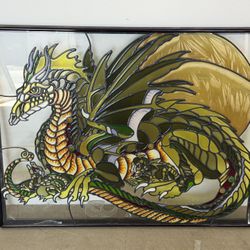 Stained Glass Dragon Art