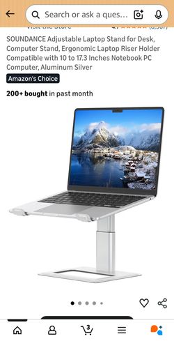 Adjustable laptop stand