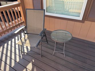 Chair and side table