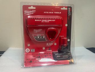 Milwaukee 12V XC 4.0 Ah Lithium-Ion Battery & Charger (48-59-2440) Brand new in sealed  Price is firm