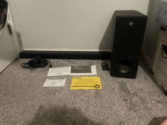 Yamaha speaker and sound bar good condition used