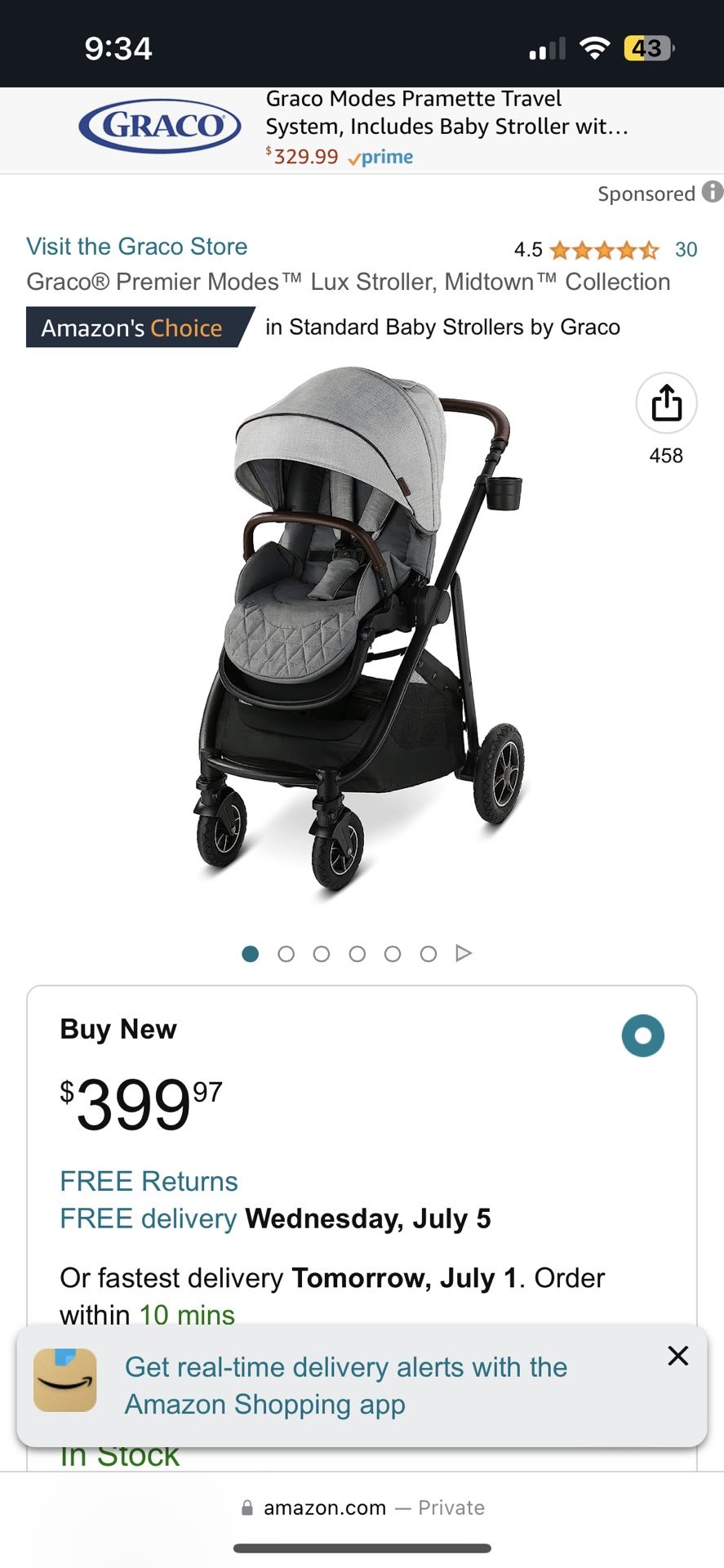 Graco Premier Stroller