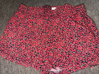 Pink Floral Shorts
