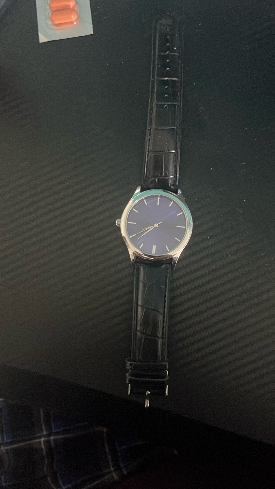 Blue Leather Watch