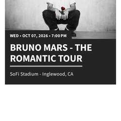 Bruno mars tickets