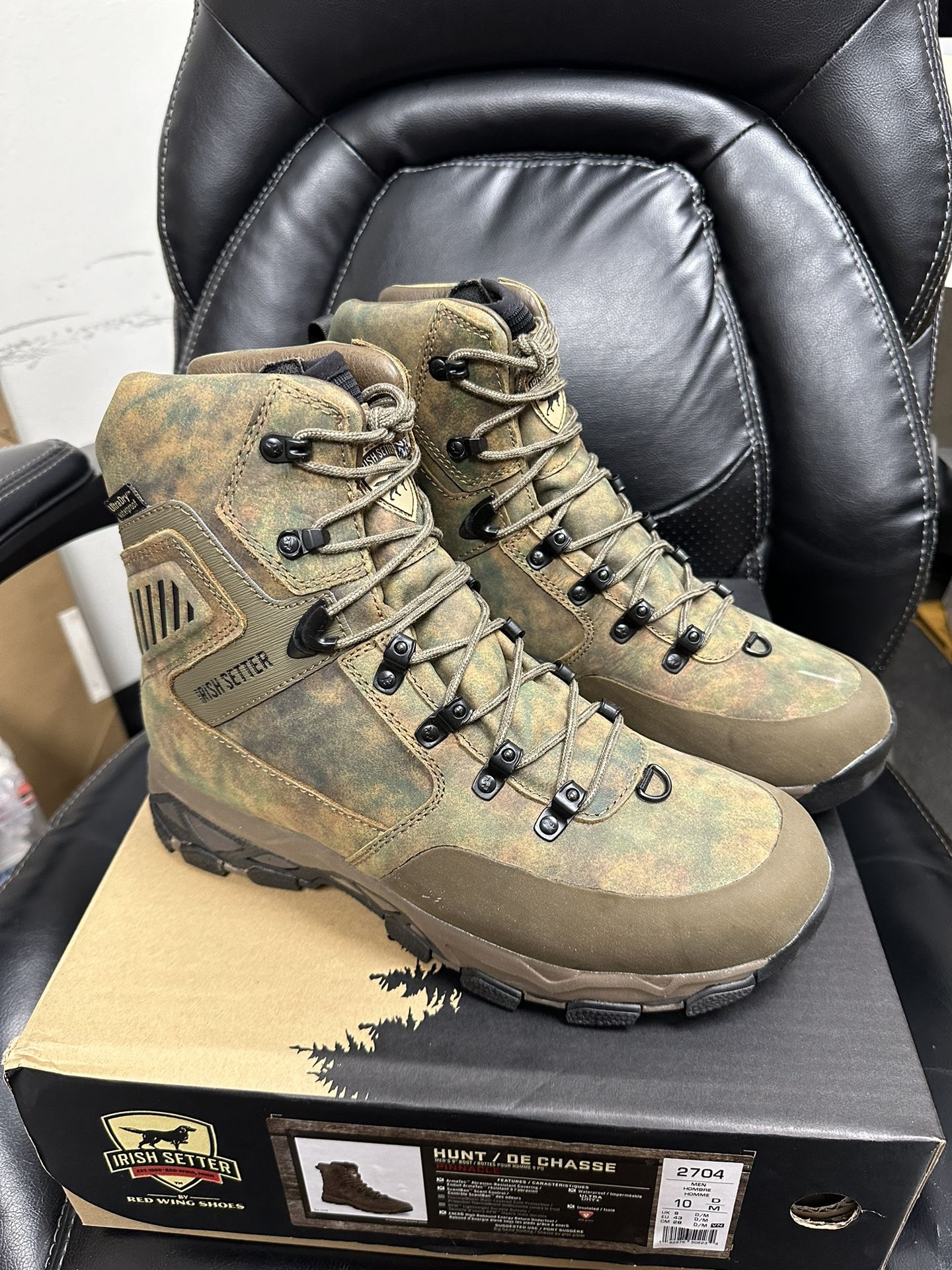 Size 10 Red Wing Irish Setter Waterproof Insulated Boots