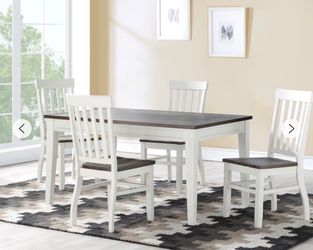 Wood table with 4 chairs