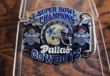Cowboys Super Bowl Champions belt buckle