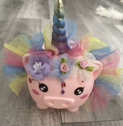 Soft Unicorn Piggy Bank
