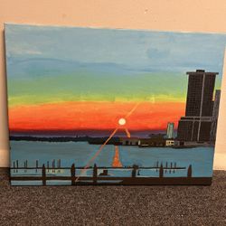 Acrylic Painting On A Canvas 
