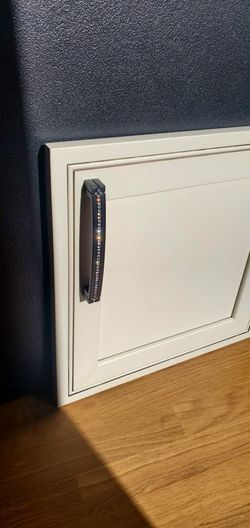 7in Black Crystal Cabinet Pulls 