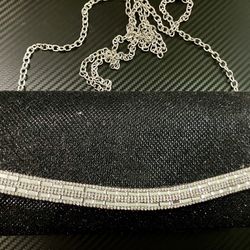 Pin Prin Black Envelope Bag