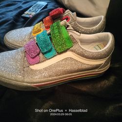 Glitter Vans Shoes  $45. Less Than Retail (1) Pr