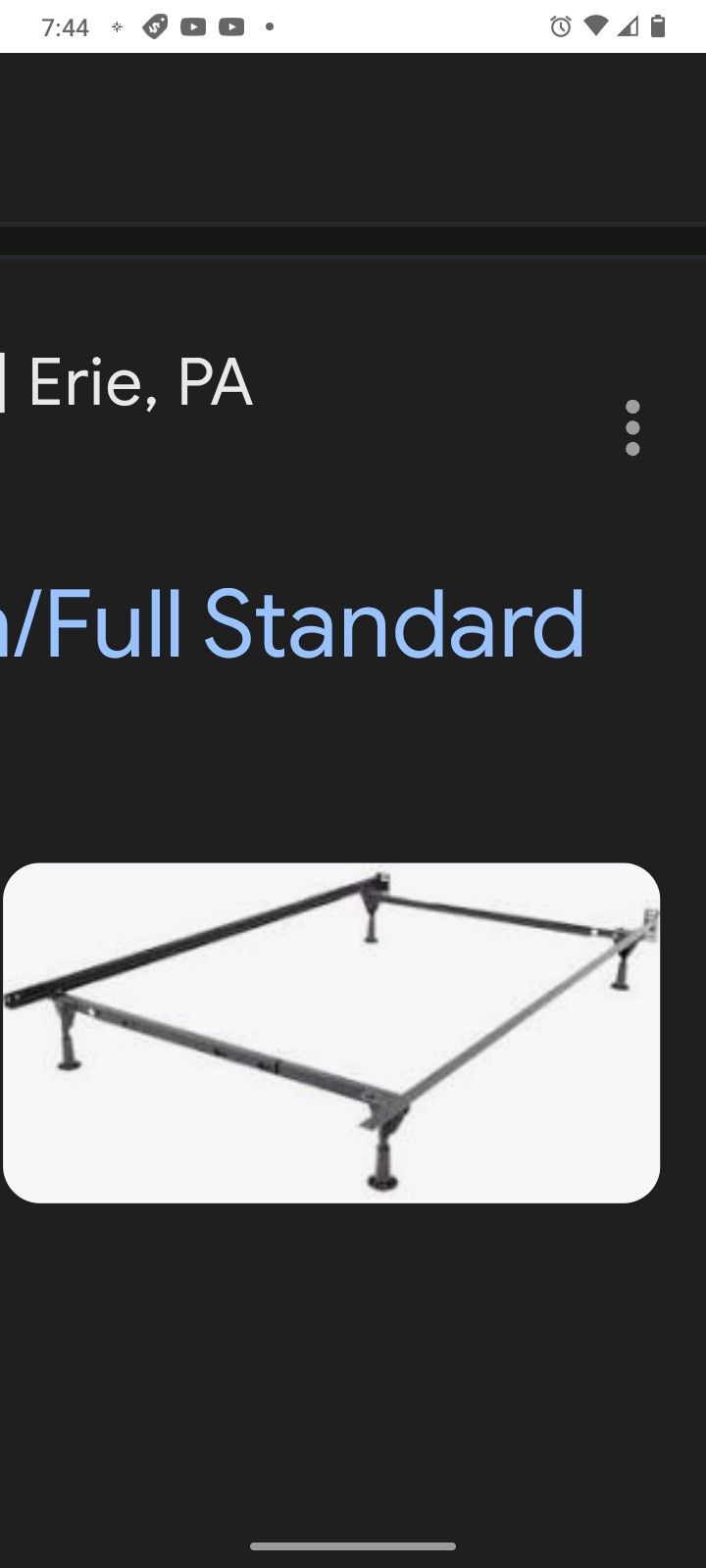 Twin/Full Size Bed Frame, New Asking $15 Firm Puo On 59th Ave In Camelback