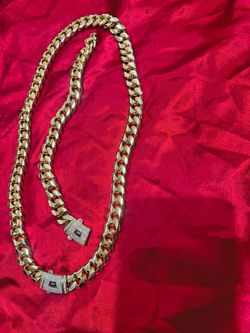 New set cuban chain gold filled $90 , Brownsville