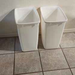 White Storage Containers, 2, New.  