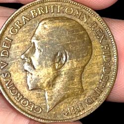 1920 One Penny Coin 