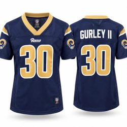 NFL Los Angeles Rams Youth Navy and Gold #30 Gurley II Football Jersey $35