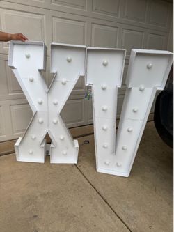 Marquee letters XV