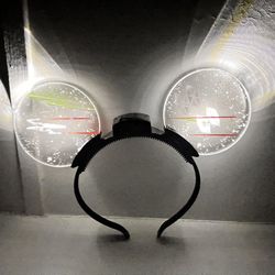 Star Wars Disney Parks Mickey Ears Headband Light up Millennium Falcon