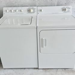 Washer Dryer GE Top Load Super Capacity Like New FREE DROP OFF🔥