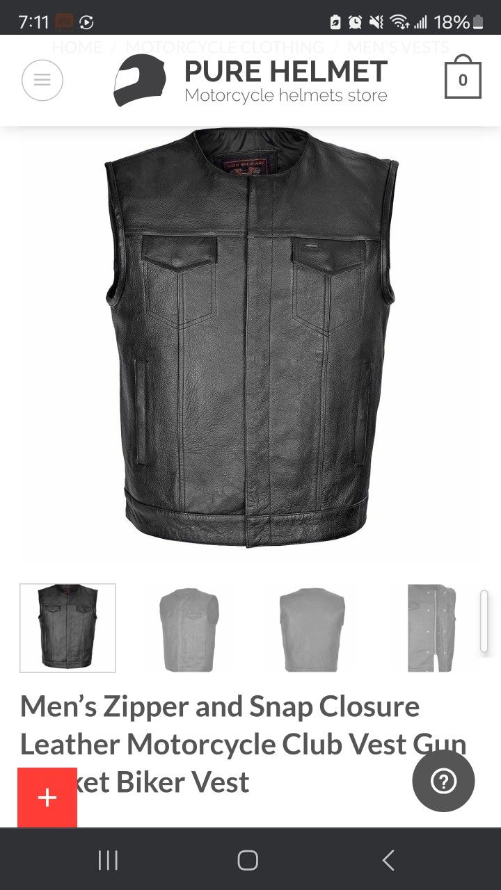 Vance  Leather Vest
