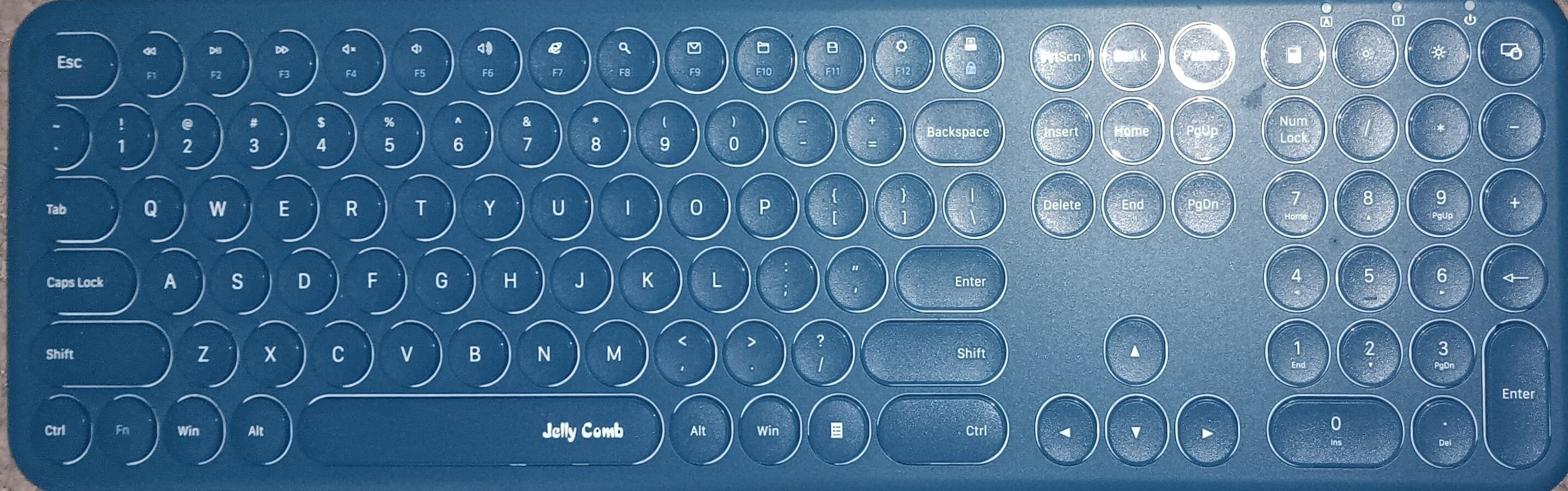 Jelly comb wireless keyboard (USB)