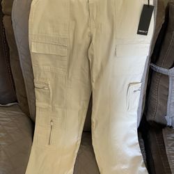 Cream Baggy Cargos/27
