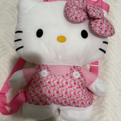 Hello Kitty Plush Backpack, Brand New