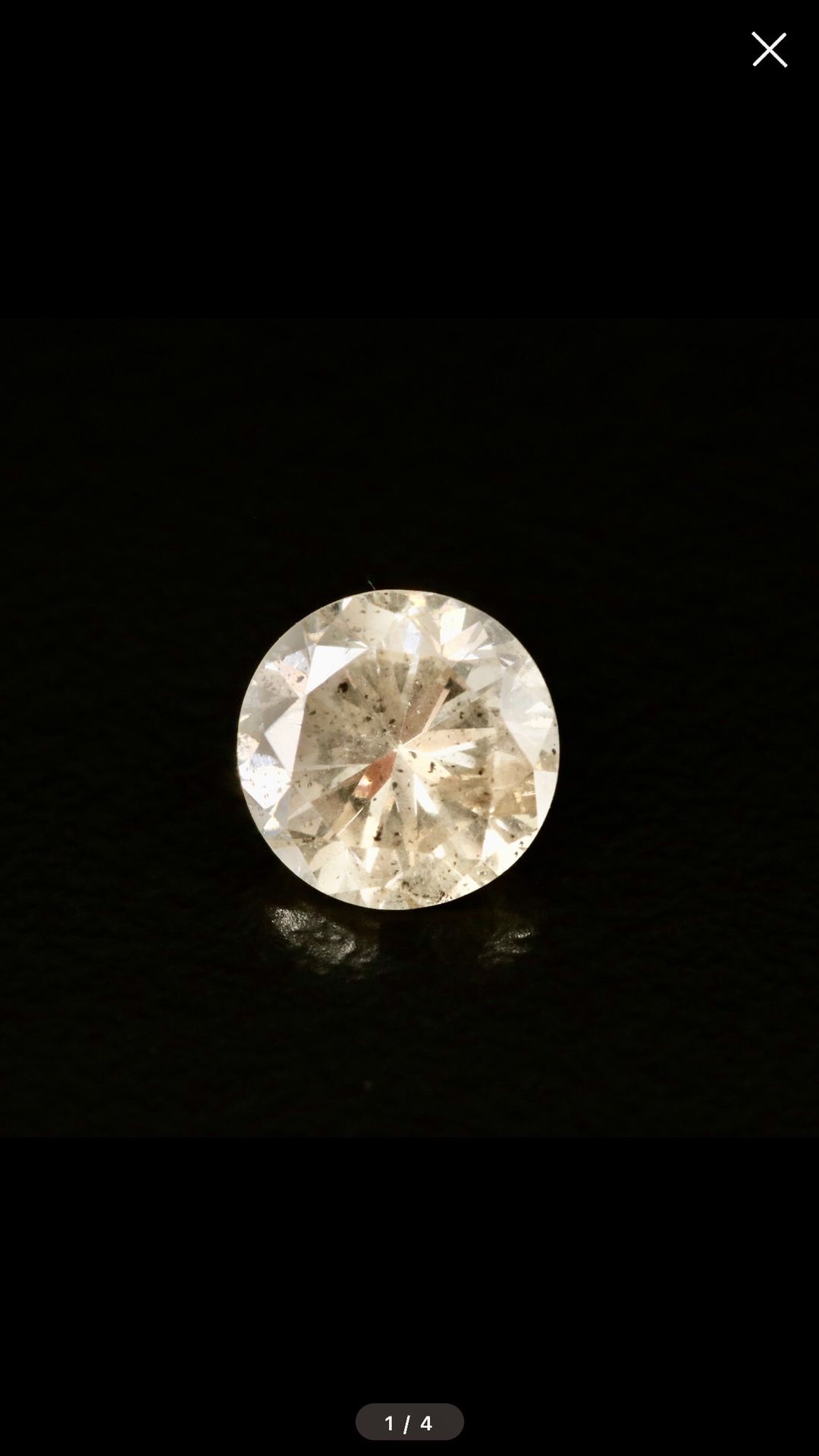 0.94cts Round brilliant Cut Natural Diamond Loose