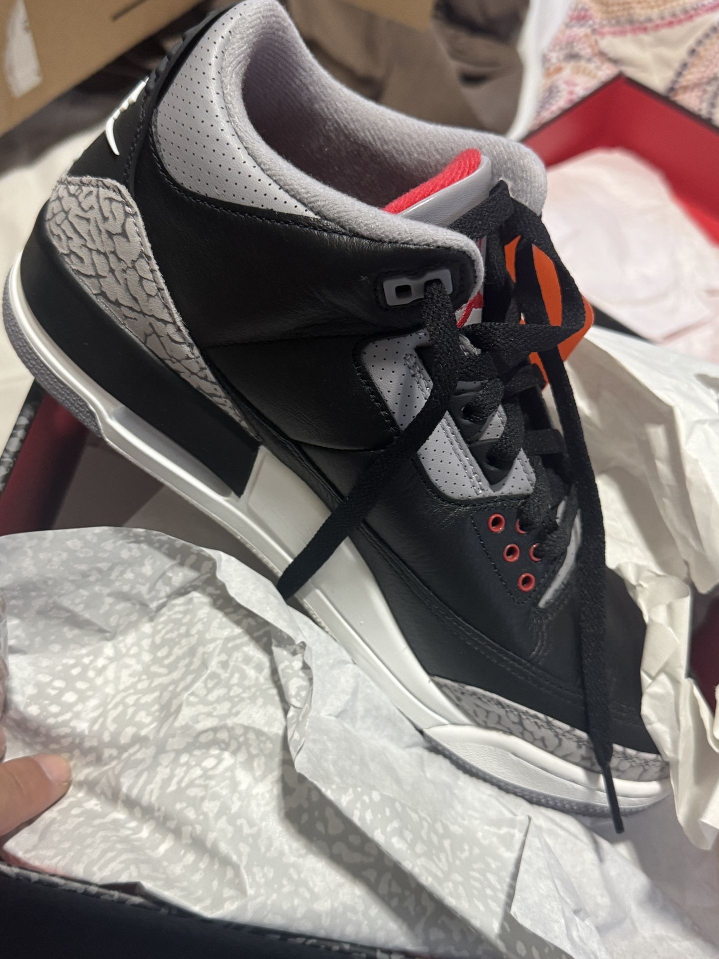 Air Jordan 3 Black Cement Sz 10