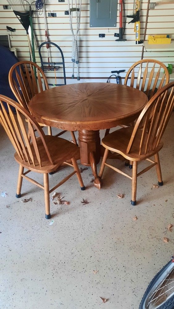 Oak Table Set