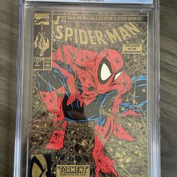 Marvel Spider-Man #1 Gold Edition 1990 CGC 9.6 NM+ White Pages Comic