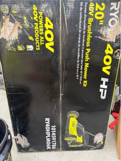 Ryobi 40 V lawnmower kit￼