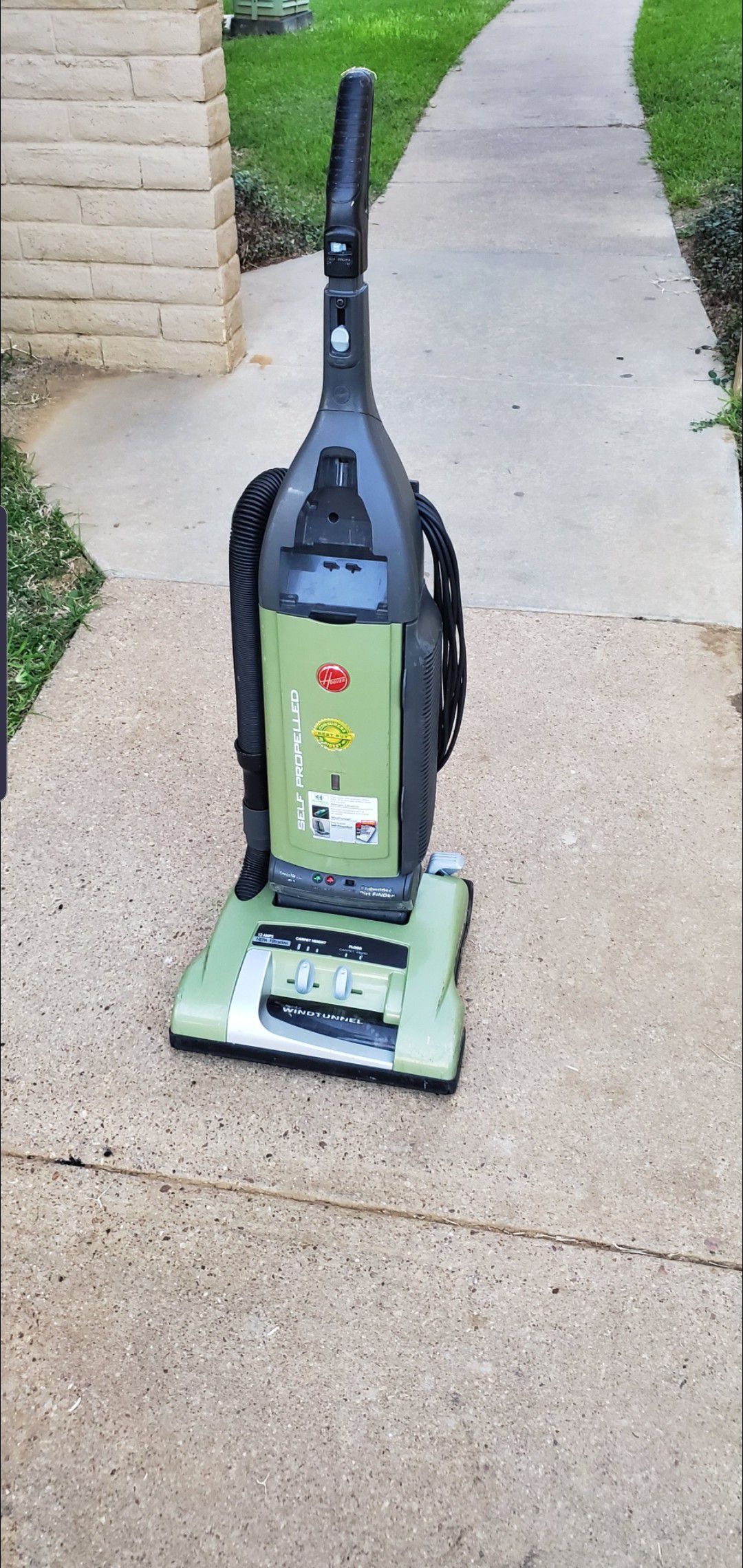 hoover self propelling vacuum cleaner.