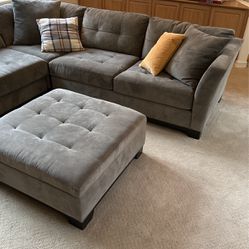 Micro Suede Sectional Couch!
